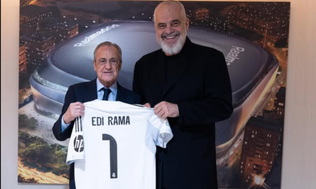 Rama takon Perezin në “Bernabeu”, flasin për sjelljen e shkollës së futbollit të Realit në Shqipëri